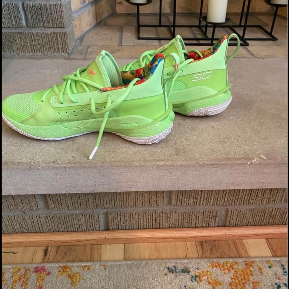 Curry Sour Patch Lime green shoes
